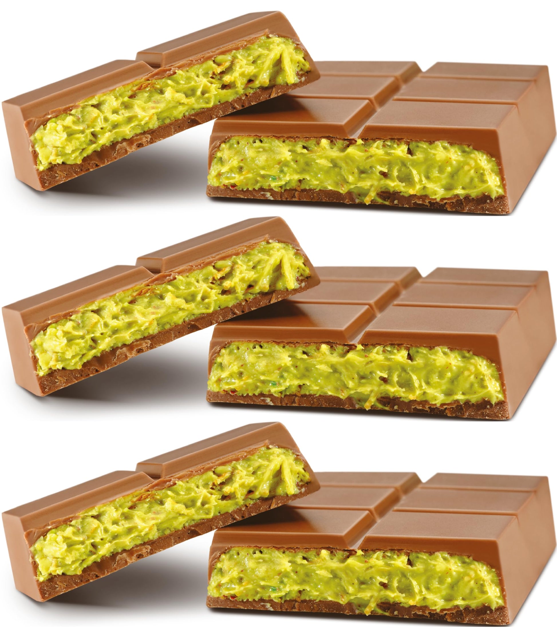 UniqBite Dubai Chocolate Bar Pistachio I Viral Knafeh Chocolate Bar with Pistachio Cream and Kataifi, 3 pack, Total 9.5 oz (270g