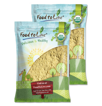 Food to Live Organic Garbanzo Bean Flour, 16 Pounds - Non-GMO Chickpea Flour, Stone Ground, Kosher, Vegan, Bulk, High in Protein