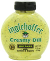 Inglehoffer Creamy Dill Mustard with Lemon & Capers, 9.75 Ounce Squeeze Bottle (Pack of 6)