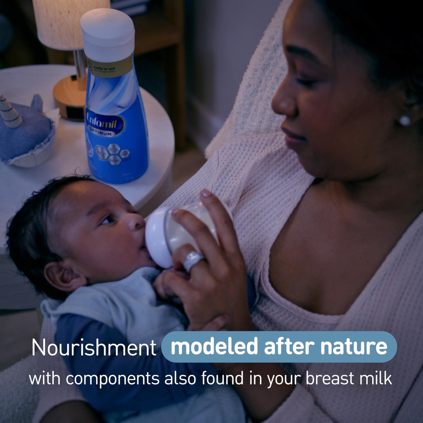 Enfamil Optimum Baby Formula, Our Closest Formula To Breast Milk, Brain Building Dha, Dual Prebiotics, Infant Formula Ready-To-Feed, Baby Milk, 32 Oz Rtu