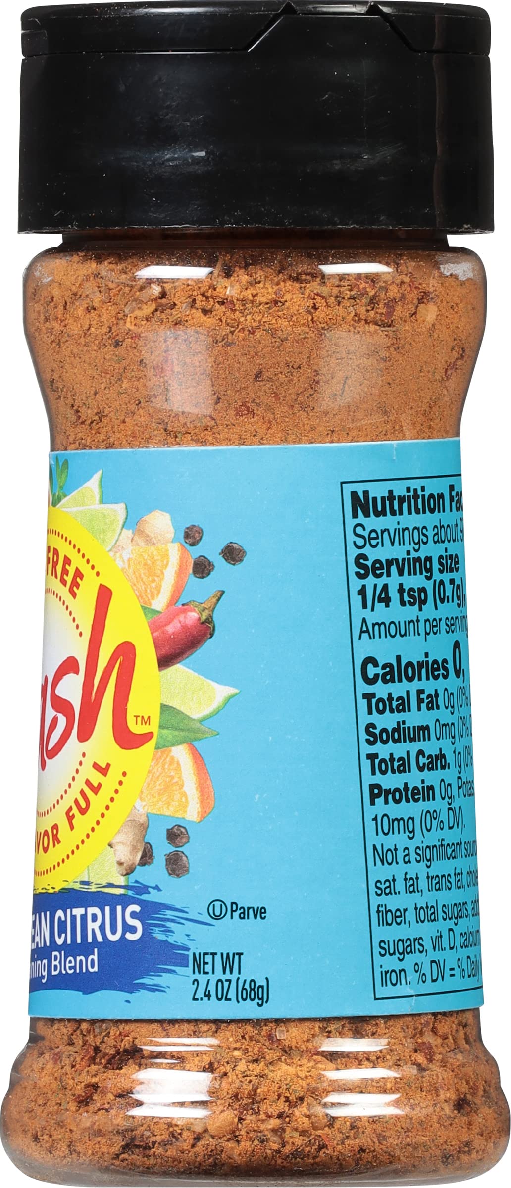Dash Salt-Free Seasoning Blend, Caribbean Citrus, 2.4 Ounce