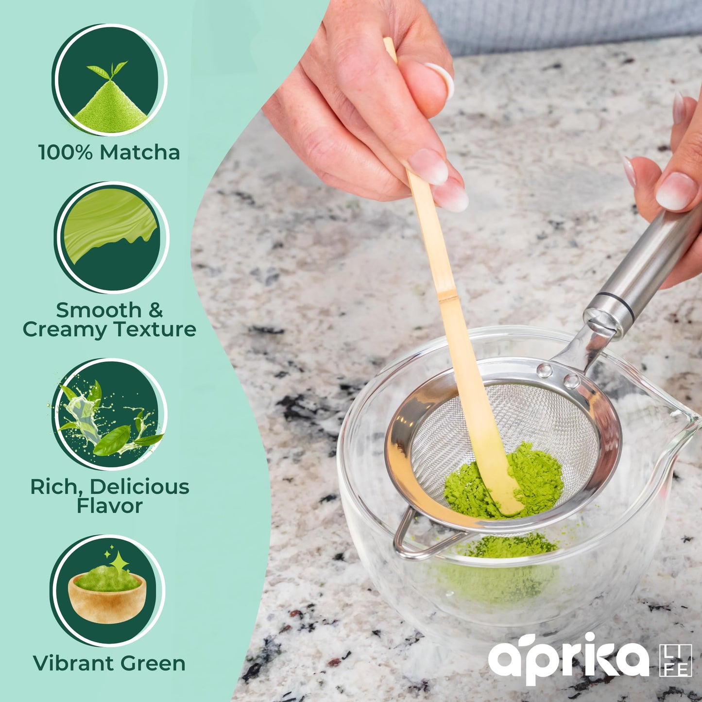 AprikaLife Premium Matcha Green Tea Powder - Organic Ceremonial Grade - 1.1 lbs - Japanese Origin