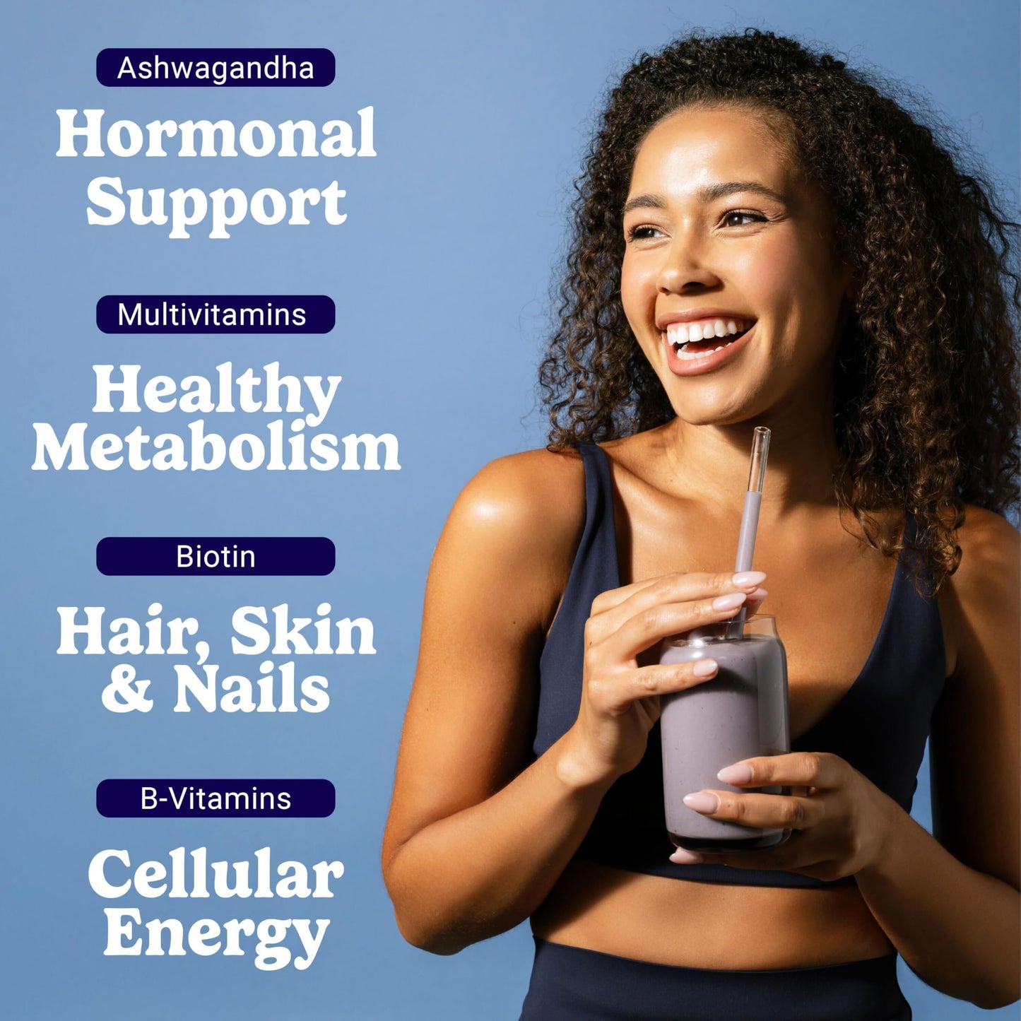 VitaHustle All-in-One Nutrition Shake  Blueberry Cobbler - Plant Based Protein Powder by Kevin Hart - Vegan Meal Replacement Shake with KSM66 Ashwagandha & 86+ Superfoods - Organic Meal Replacement Powder