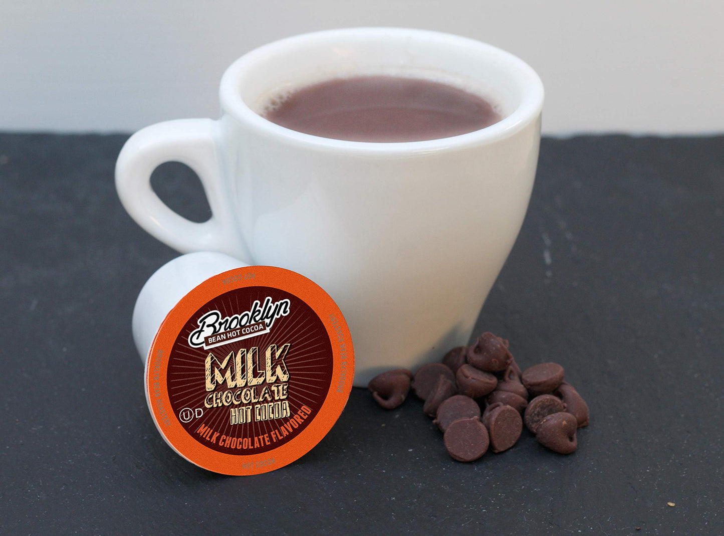 Brooklyn Beans Milk Chocolate Hot Cocoa Pods, Compatible with 2.0 K-Cup malt-inspired, 40 Count, Model BB MCC40