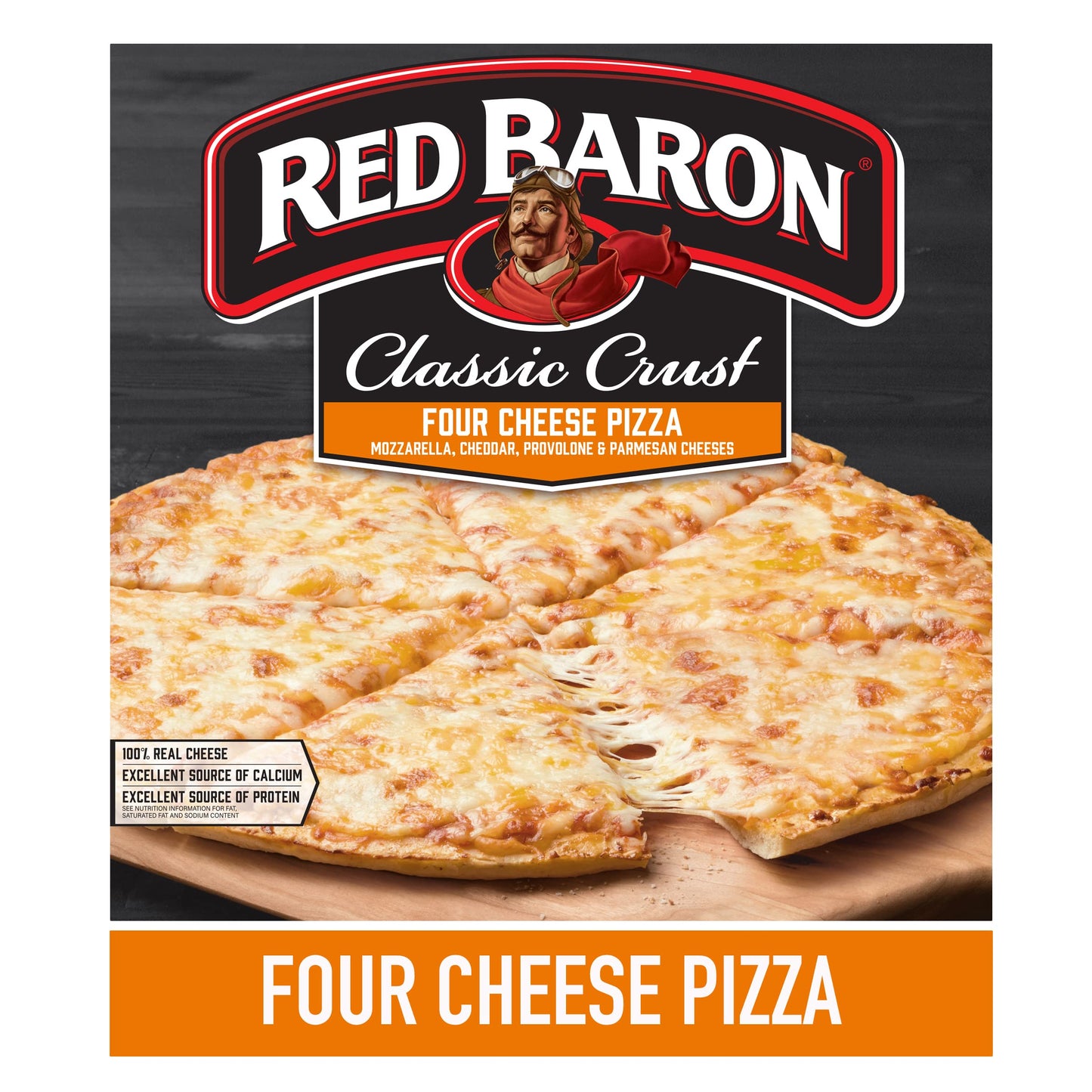 Red Baron Four Cheese Classic Crust Frozen Pizza, 21.06 Oz