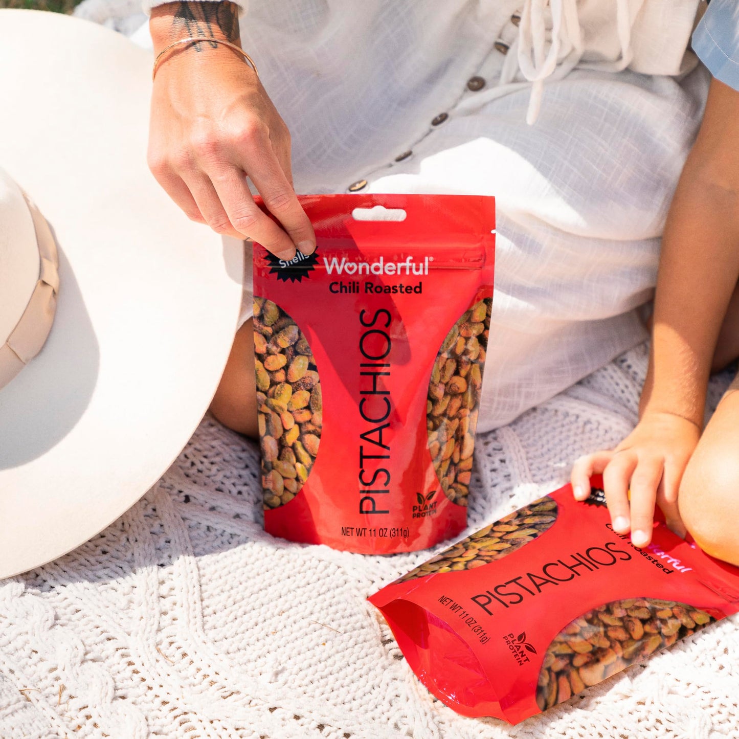 Wonderful Pistachios No Shells, Chili Roasted Nuts, 11 Ounce Resealable Bag, Protein Snacks, Gluten Free, Healthy Snacks For Adu