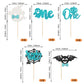 Rssta i Cupcake Toppers 30 Pack Glitter Ghost Bat Spider Pumpkin for Halloween Baby Shower 1st Birthday Cake Decorations Design 13 Blue