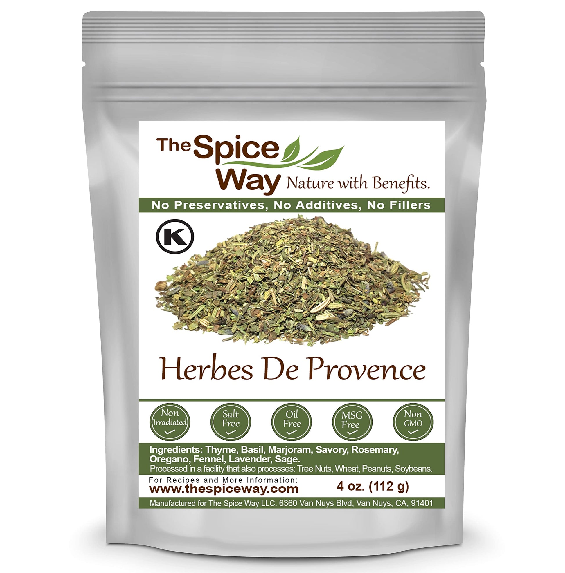 The Spice Way Herbes De Provence - | 4Oz | Fresh Herbs And Spice Seasoning