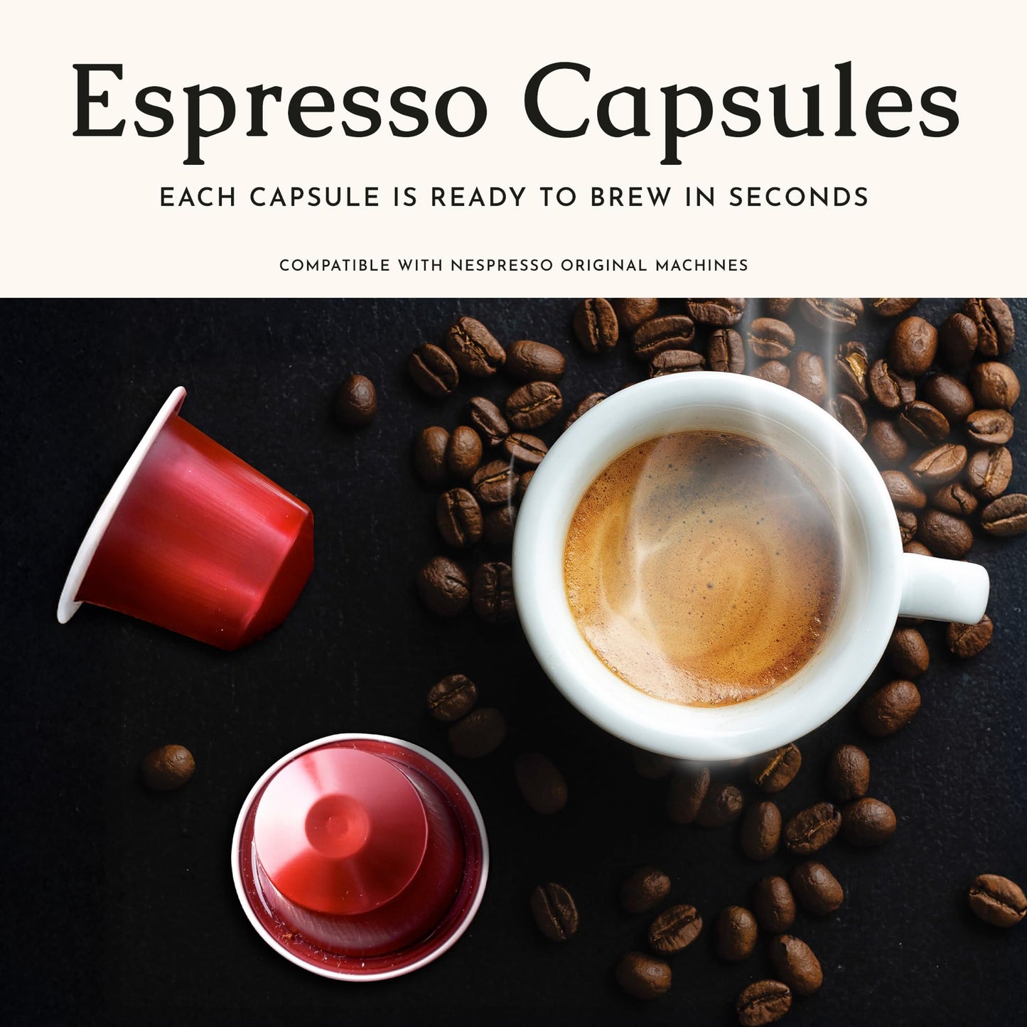 Segafredo Zanetti Espresso compact pieces - Medium-Dark Roast Aluminum Pods for Nespresso - 10 Count (Pack of 4)