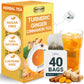 LeafLea Turmeric Ginger Herbal Tea Bags, 100% Natural, Caffeine-Free, 40 Bags, Vegan, Individually Wrapped for Freshness