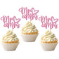 36 PCS Mr & Mrs Cupcake Toppers with Love Heart Wedding Engagement Cupcake Picks for Bridal Shower Engagement Theme Party Cake D
