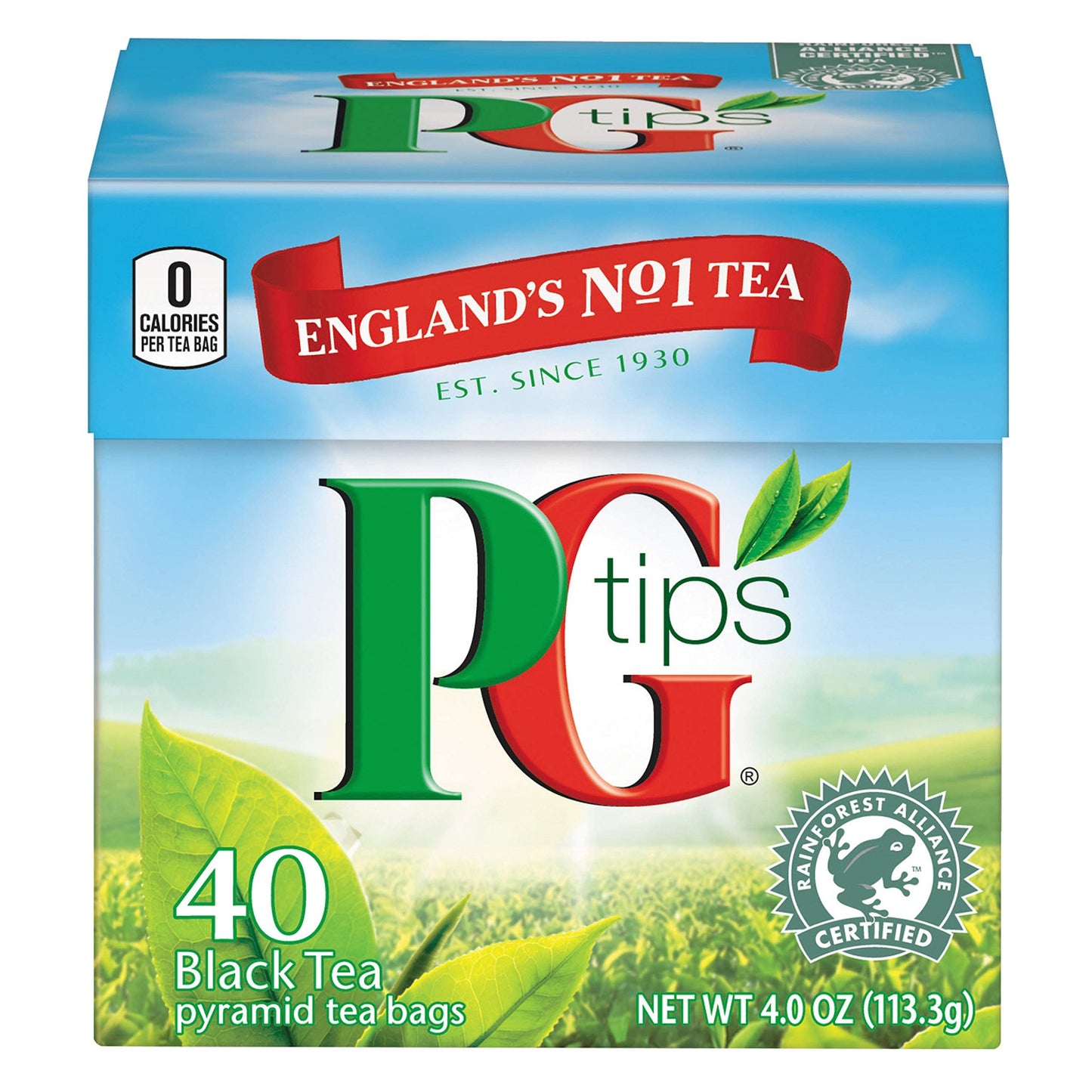 Pg Tips Premium Black Tea For A Classic Caffeinated Beverage,Pyramid Black Tea Bags,40 Count (Pack Of 6)