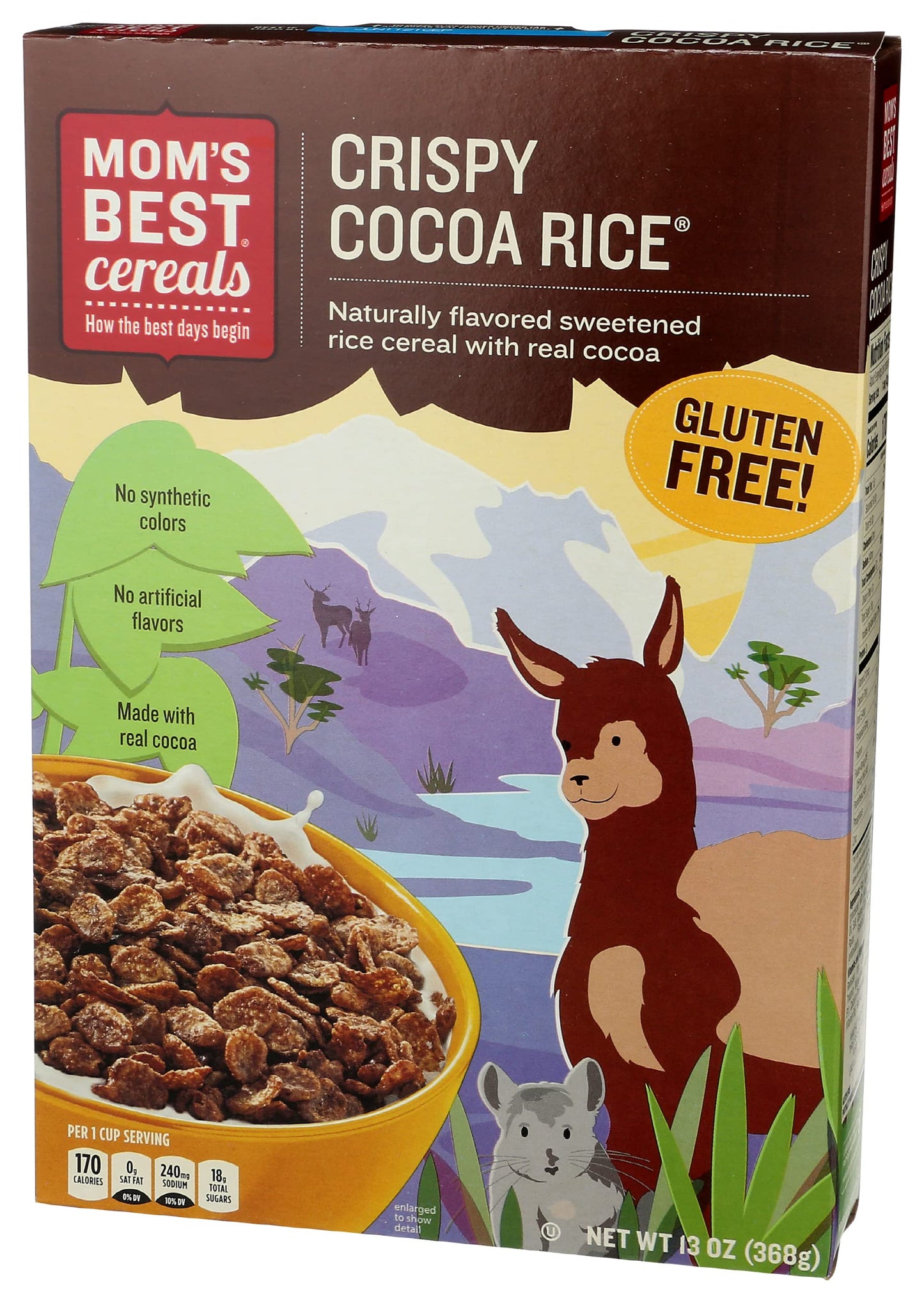 Moms, Breakfast Cereal, Cocoa Rice, 13 Oz