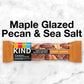 KIND Nut Bars, Maple Glazed Pecan and Sea Salt, 1.4 Ounce, 24 Count, Gluten Free, 5g Sugar, 5g Protein
