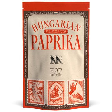 MEROPS Premium Hungarian Paprika Powder - Non-GMO, Deep Red Color - 4 oz Resealable Bag