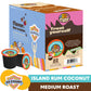 Crazy Cups Decaf Flavored Coffee Pods, Island spirit-inspired flavor Coconut, 22 Count, Compatible with K Cup Keurig Machines