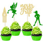 Gyufise 24 Pack Never Grow Up Cupcake Toppers P Pan Cake Toppers Baby Shower Never Grow Up Cupcake Picks For Neverland Theme Boy