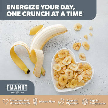 Premium Dried Banana Chips 32Oz | Non-Gmo, Batch Tested Gluten & Peanut Free | Ethically Sourced For Guilt-Free Snacking | Fresh