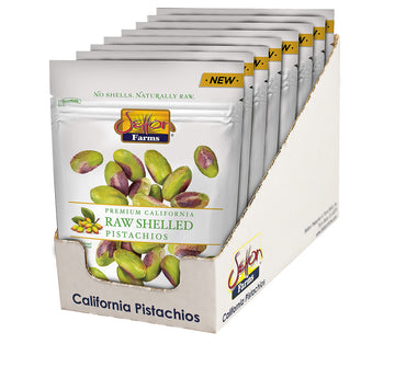 Setton Farms Pistachios, 8 Pack Of Naturally Raw Shelled Pistachios, Multipack Of Raw No Shell Pistachio Nuts, 5Oz Resealable Pouches, Non-Gmo Project Verified, Gluten Free, Vegan, Kosher, 5 Ounce (Also Perfect For Making Dubai Chocolate)
