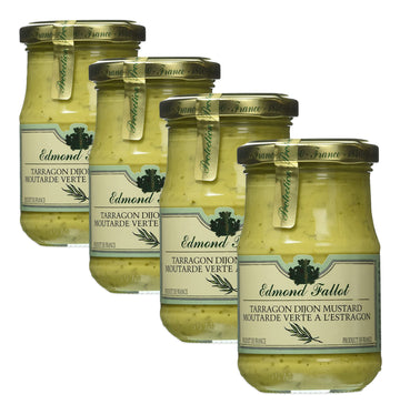 Edmond Fallot Tarragon Dijon Mustard 7.4 Ounce (Pack of 4)
