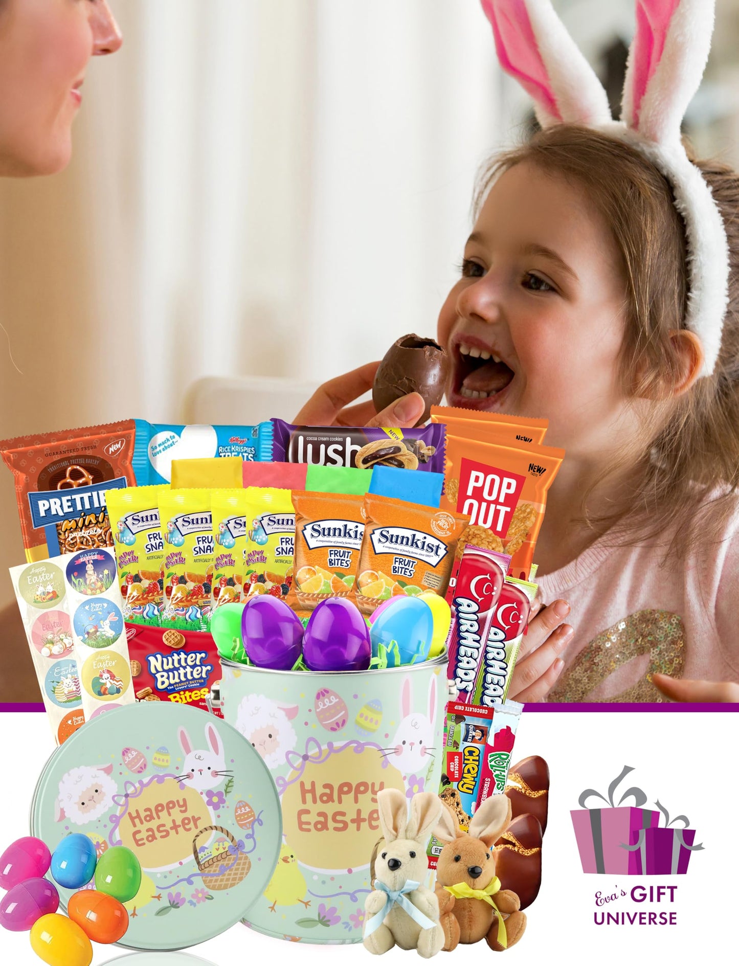 Easter Care Package (44 Count) Easter Candy Eggs Great Snacks For Family Friends Kids Coworkers