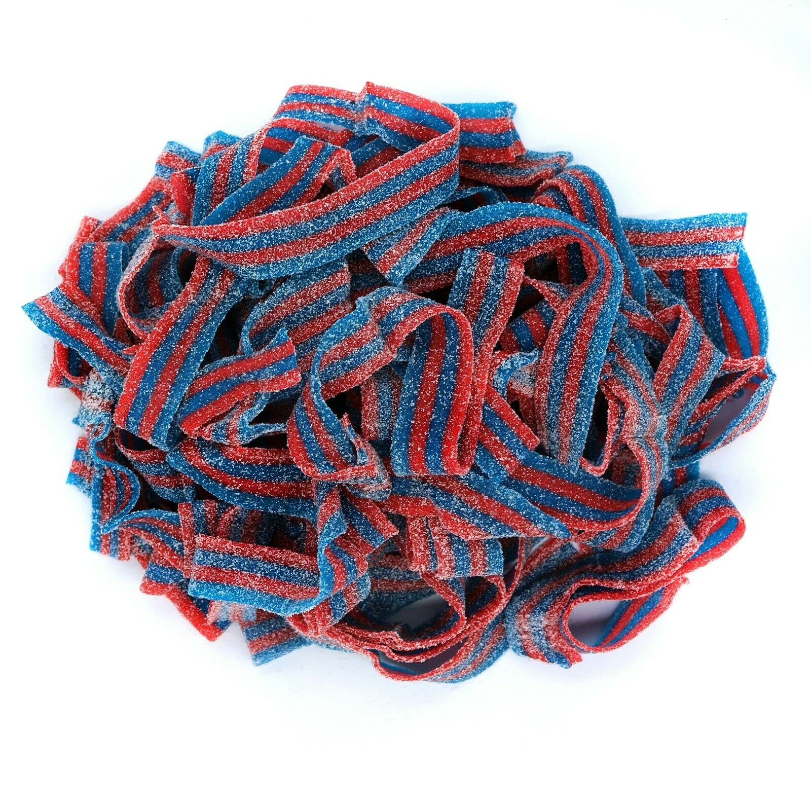 Sour Power Gummy Belts Candy (Sour Blazpberry (Blue & Red Raspberry), 2 Pound)