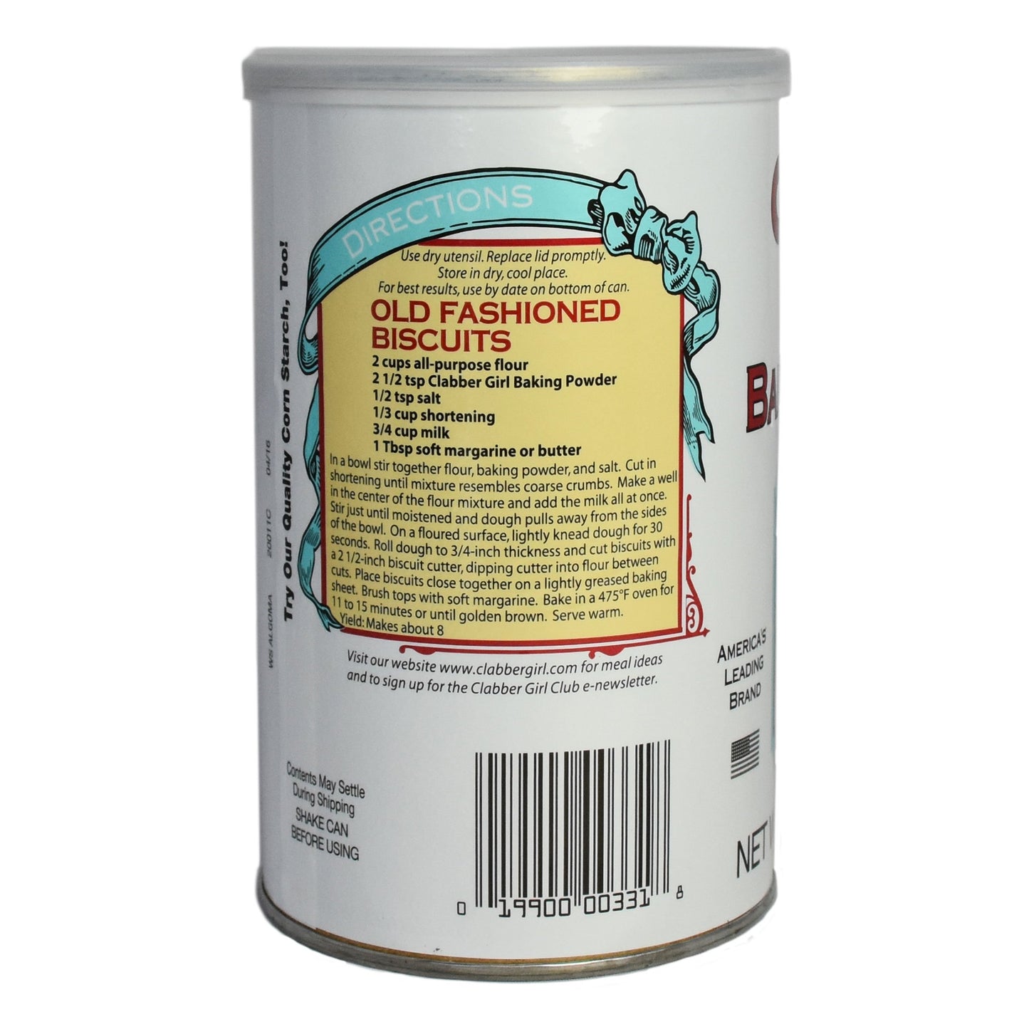 Clabber Girl Double Acting Baking Powder, 22 Ounce (Pack Of 12)