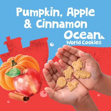 Get ems! from Gerber Pumpkin, Apple & Cinnamon Ocean World Cookies, Kids Snack Made with Real Veggies & Fruits, Iron & Vitamin