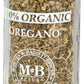Morton & Bassett Organic Oregano - Bold Flavor for Italian, Greek & Mexican Cuisine - 0.6 oz Jar - Gluten Free, Non-GMO