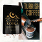 Canan Koska Turkish Coffee Medium Roast Ground Coffee 100% Arabica, Finely Ground for Rich Flavor and Smooth Texture, Ideal for