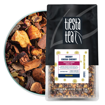 Tiesta Tea - Merry Cocoa Cherry | Chocolate Cherry Herbal Tea | Premium Loose Leaf Tea Blend | Non Caffeinated Holiday Teas | Ma