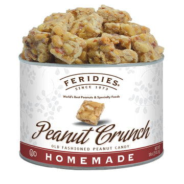 FERIDIES Gourmet Peanut Squares, Peanut Crunch, 18oz CAN