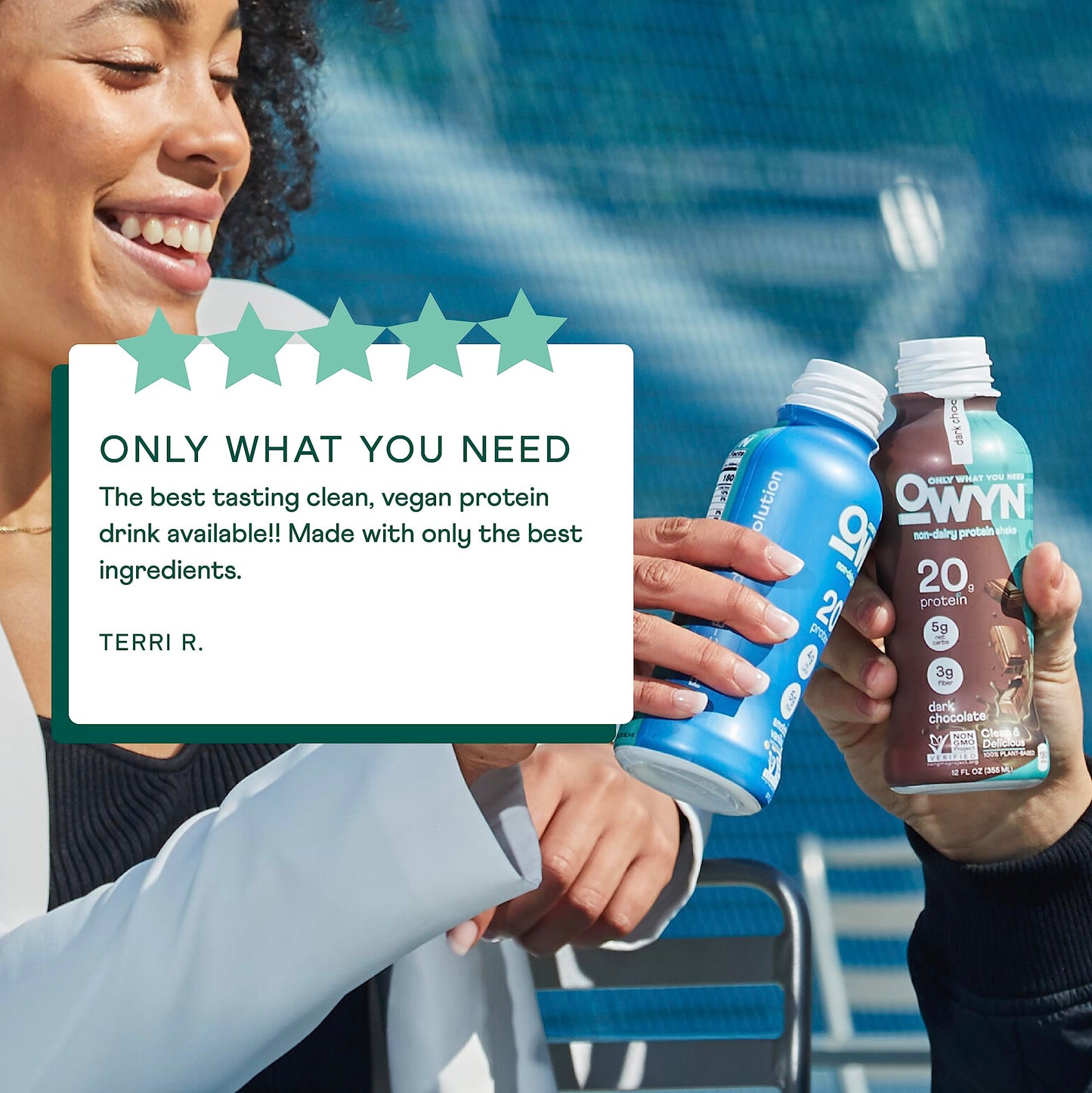 Owyn Only What You Need Vegan Protein Shake, 20G Plant Based Protein From Organic Pumpkin Seed, Organic Flax Oil, Pea, Prebiotics, Gluten And Soy Free (Dark Chocolate, 24 Pack)