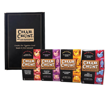 Char Crust Dry-Rub Seasoning, Best of the Best Grilling Gift Box Set, 4 Ounce Each (Pack of 4), Top-Selling Flavors)