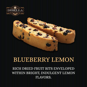Dibella Artisan Style Italian Biscotti Cookies (Blueberry Lemon)