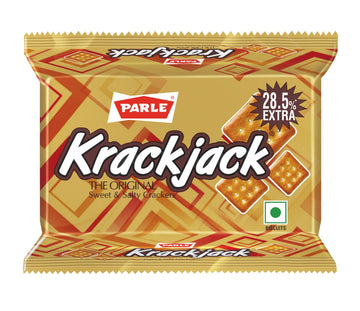 Parle Krack Jack Biscuit, 63G/44.1G/56.7(Weight May Vary)