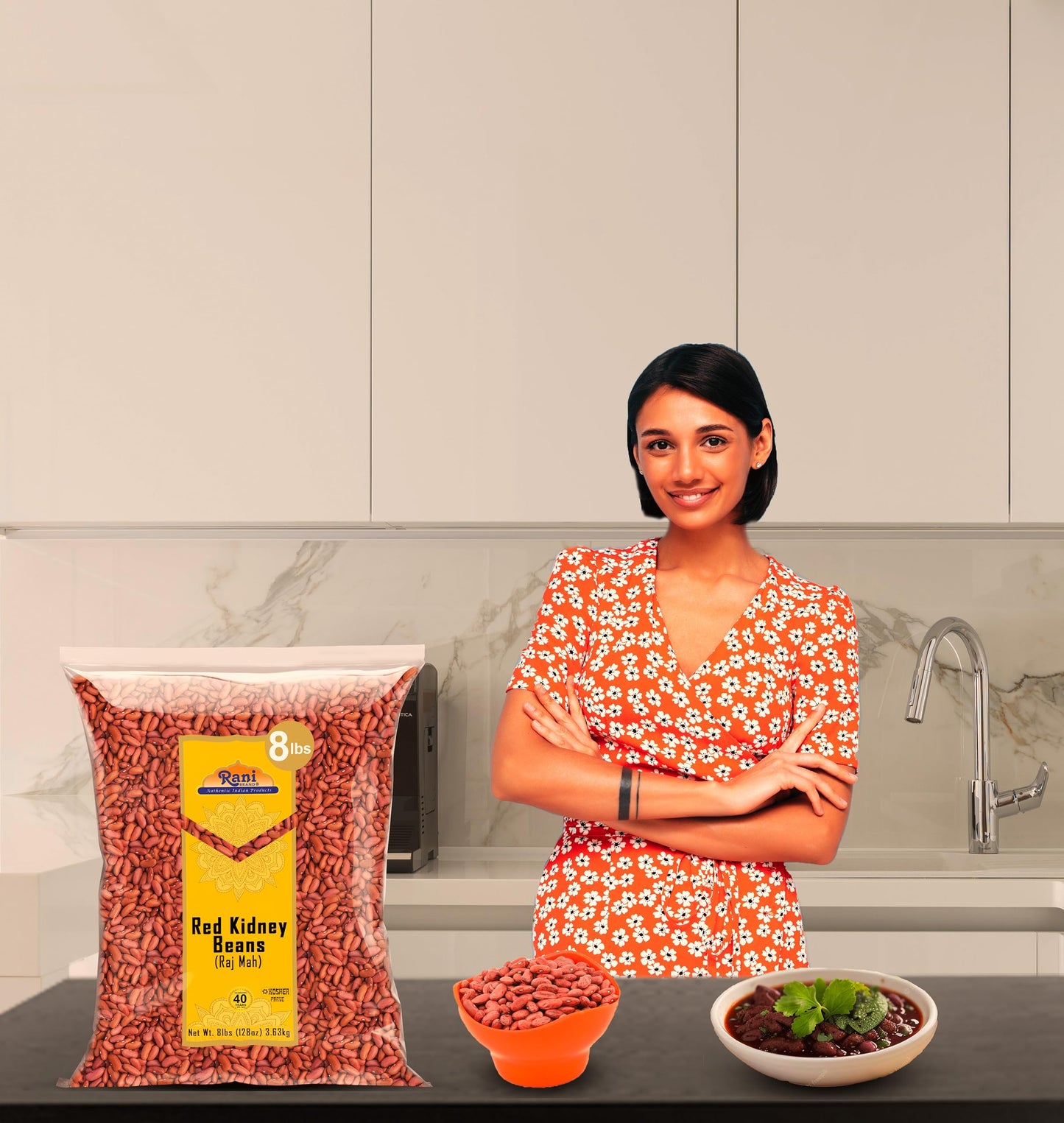 Rani Red Kidney Beans, Light 128Oz (8Lbs) 3.63Kg Bulk ~ All Natural | Vegan | Gluten Friendly | Non-Gmo | Kosher | Raj Mah