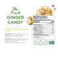 The Ginger People GIN GINS Lemon Ginger Chews - Natural Candy, 1 lb Bag, Individually Wrapped, Lemon Flavor