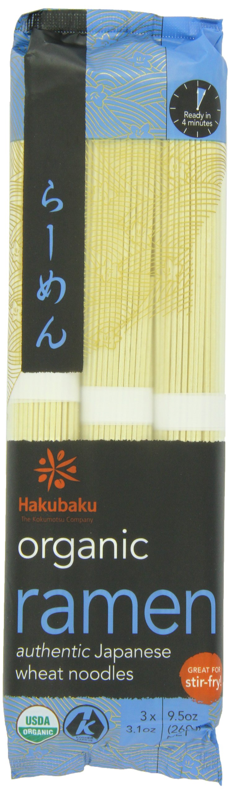 HAKUBAKU Ramen Noodles 3.1 Ounce (Pack of 12)