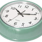 Bernhard Products Retro Wall Clock 12 Inch Seafoam Green Kitchen 50S Vintage Design Round Silent Non Ticking Battery Operated Qu