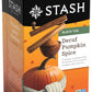 Stash Tea Decaf Pumpkin Spice Black Tea - Decaf  Non-GMO Project Verified enhanced Tea with No Artificial Ingredients  18 Count (Pack of 6) - 108 Bags Total