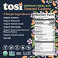 Tosi Meal Bars - Toasted Cashew, Crunchy Nut & Seed Vegan Snack Bars, 14g Plant Based Protein, Organic, Dairy, Soy & Gluten Free