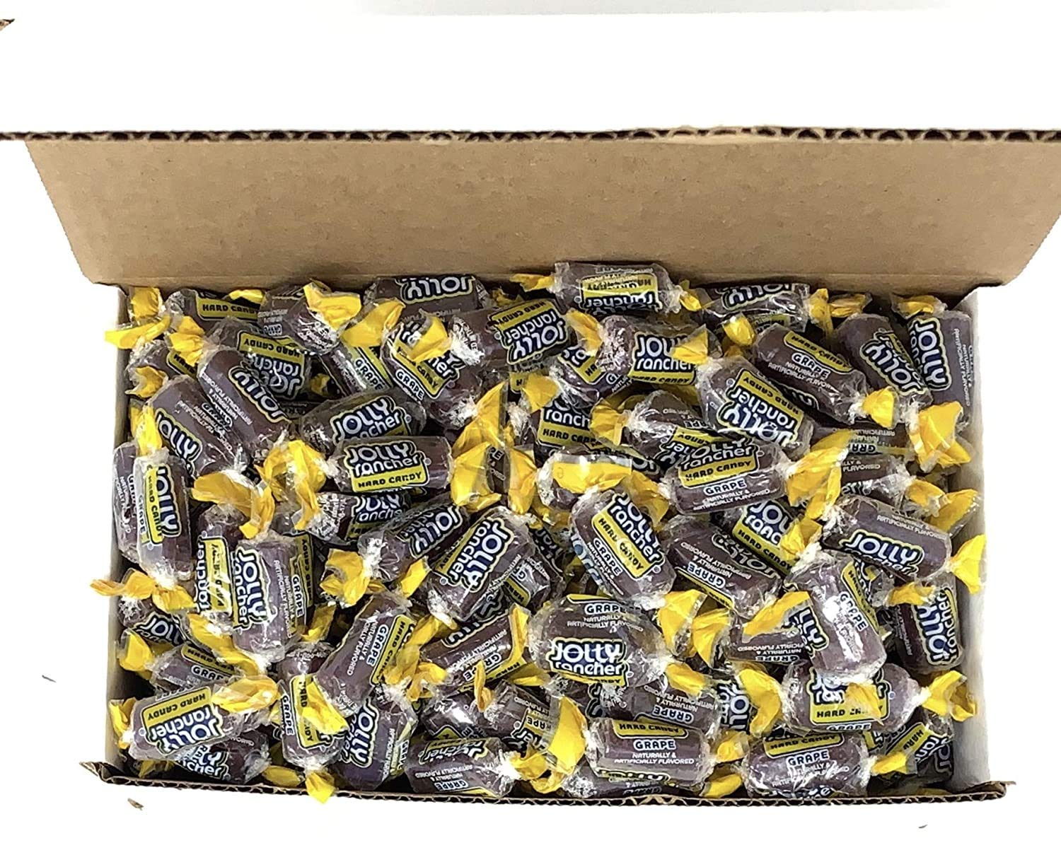 Jolly Rancher Flavor Hard Candy Bulk In Box (Individually Wrapped) (Grape, 1Lb)