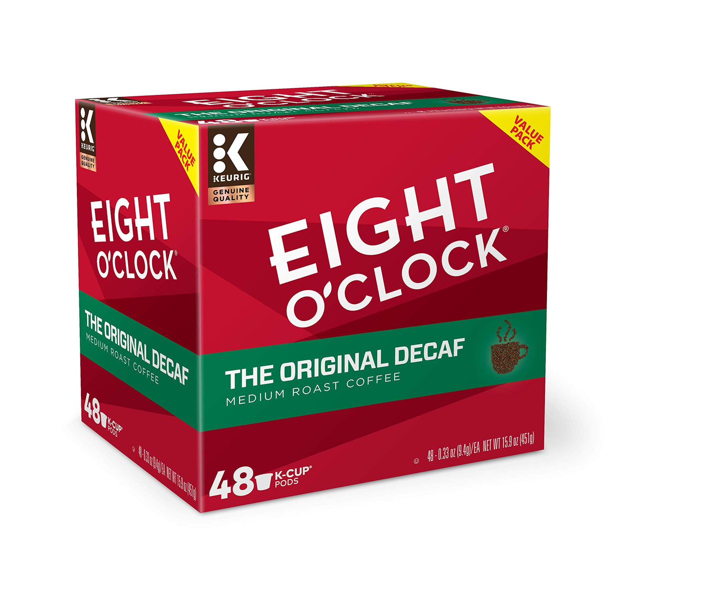 Eight OClock Coffee Decaf Medium Roast K-Cup Pods, 48 Count