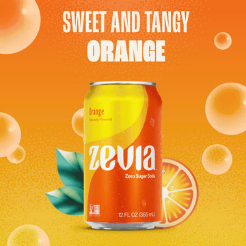 Zevia Zero Sugar Soda, Fruity Variety Pack, 12 Oz Cans (24-Pack) - Naturally Sweetened, Zero Calorie Sugar Free Soda - Non-Gmo P