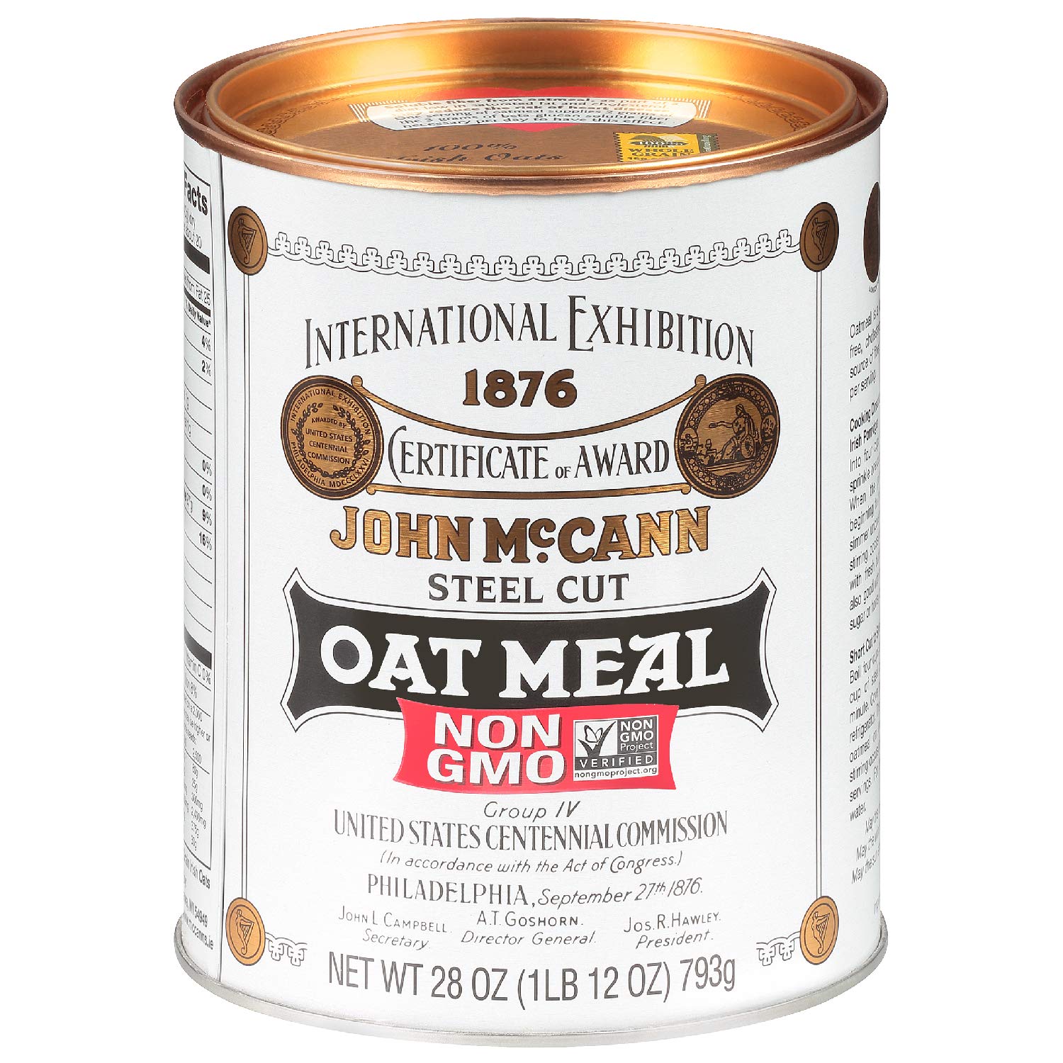 McCann s Irish Oatmeal, Traditional Steel Cut, 28 Ounce (Pack of 4)