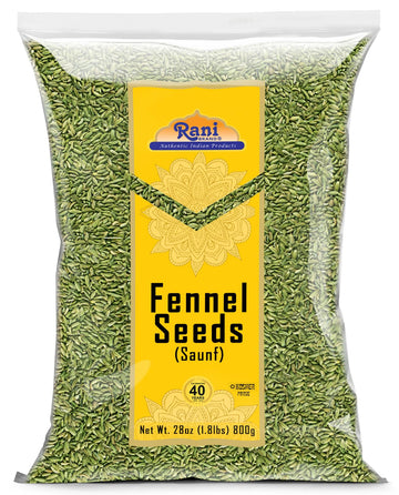 Rani Fennel Seeds (Saunf Sabut) Whole Spice 28Oz (800G) ~ All Natural | Gluten Friendly | Non-Gmo | Vegan | Indian Origin