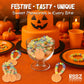 Pumpkin Candy Bracelets - 24 Thanksgiving Themed Snacks - Individually Wrapped Bulk Candy - Fall Goodies - Class Treats & Kids P