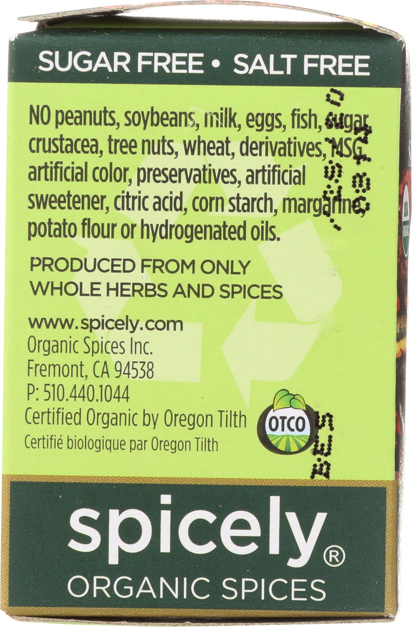 Spicely Organic Jerk Seasoning 0.45 Oz Certified Gluten Free