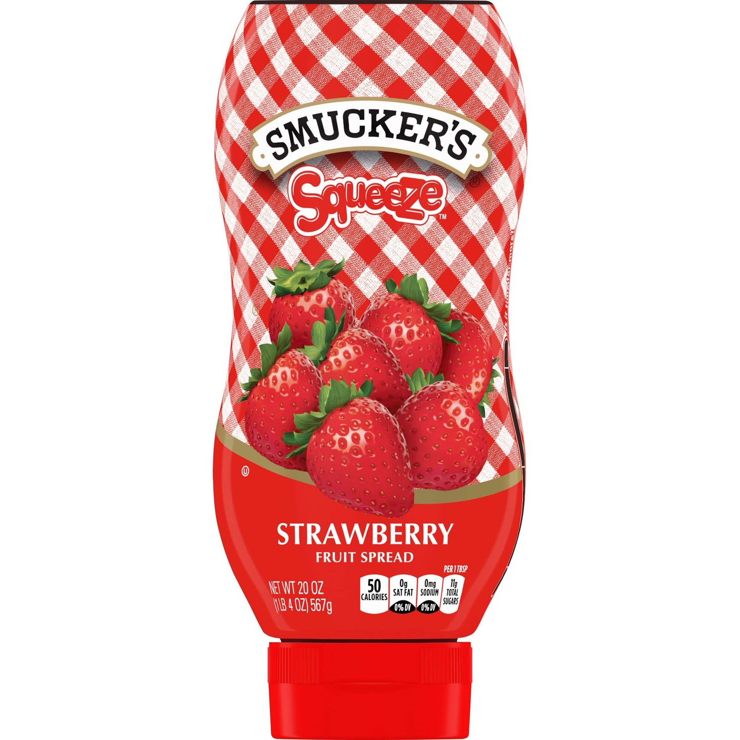 Smucker s Strawberry Squeezable Fruit Spread, 20 Ounces (Pack of 12)